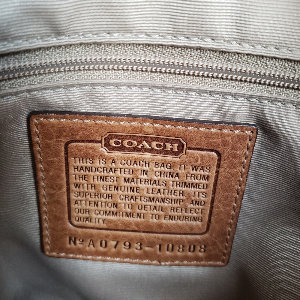 Vintage Multi Pattern Coach Patchwork Handbag Purse - Picture 6 of 13